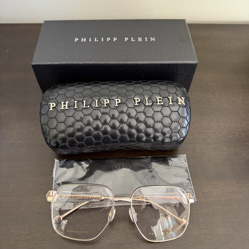 Philipp Plein Plein Queen VPP126S Rose Gold Size 57/16/140 Eyeglasses
